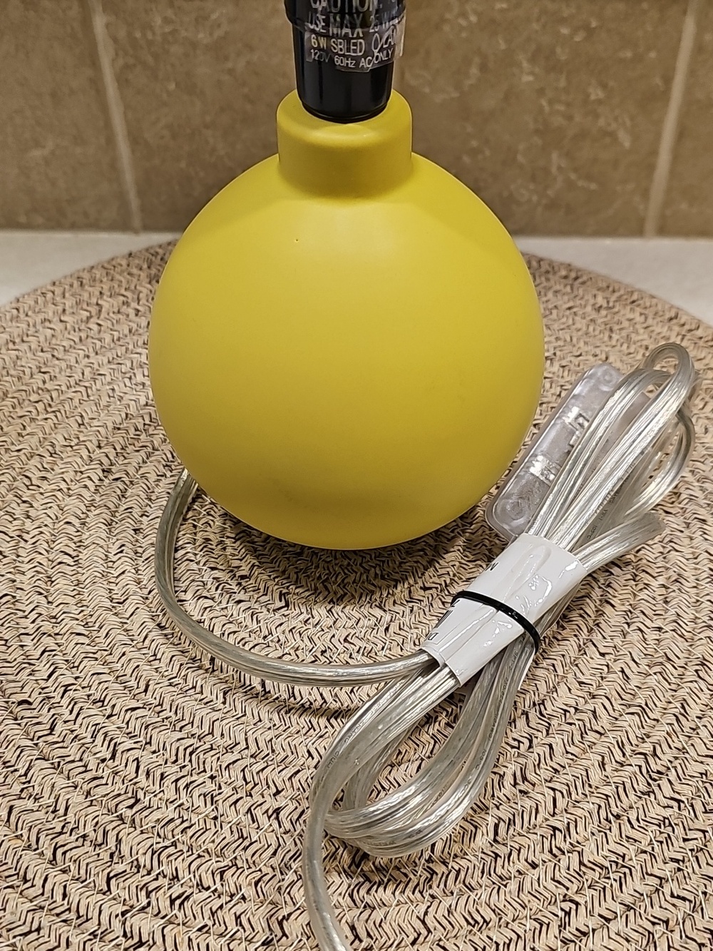 Room Essentials 10in. Sunflower Yellow Table Lamp - Picture 7 of 12